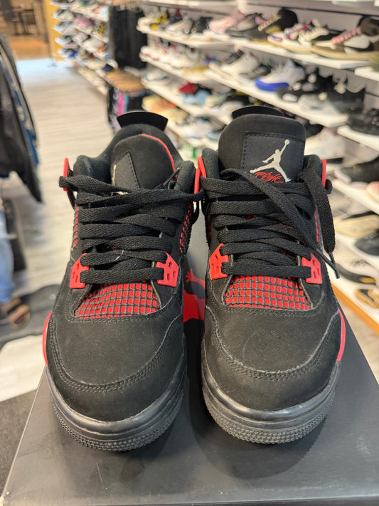" USED " Jordan 4 Retro Red Thunder (GS)
