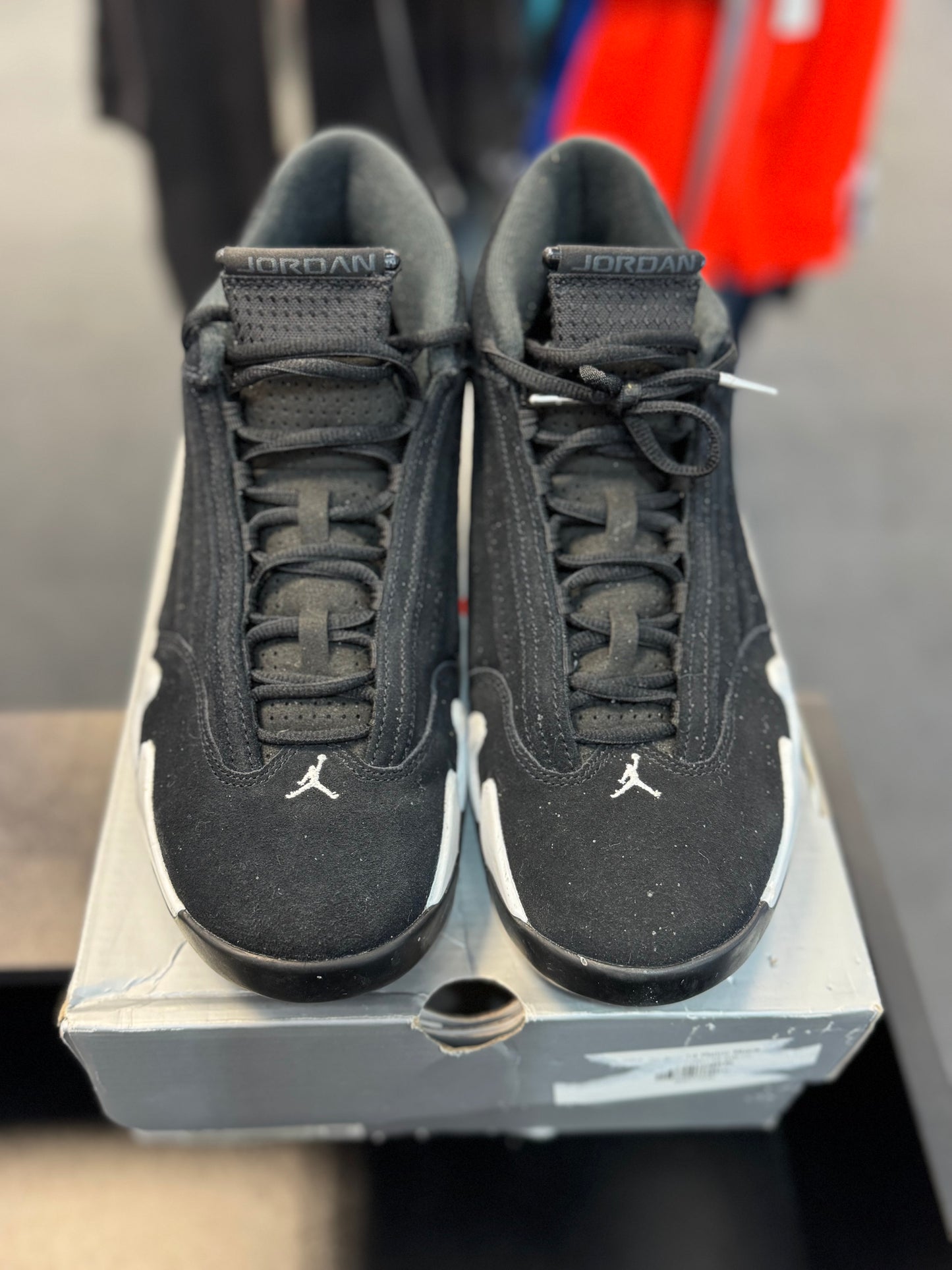 *USED* Jordan 14 Retro Black White