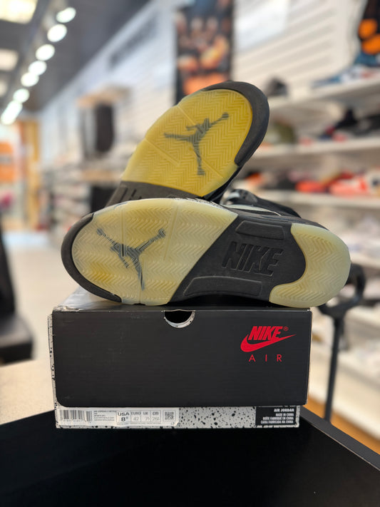 *USED* Jordan 5 Retro Black Metallic