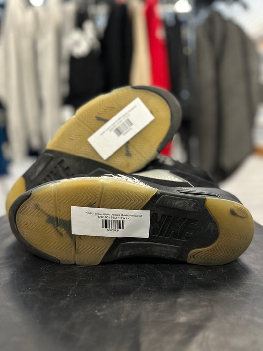 *USED* Jordan 5 Retro OG Black Metallic Reimagined