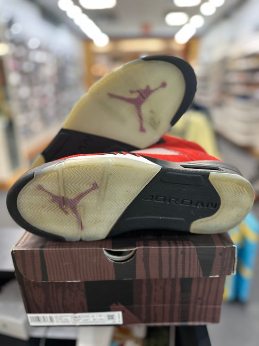 *USED* Jordan 5 Retro Raging Bull Red (2021)