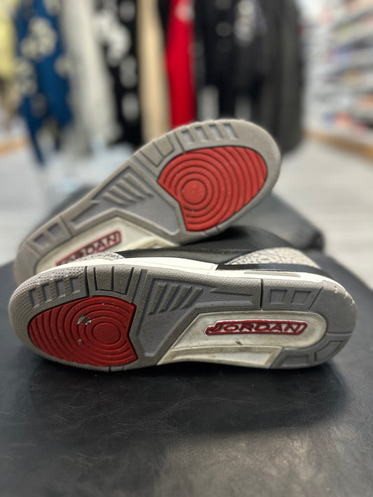 *USED* Jordan 3 Retro Black Cement (2024) (GS)