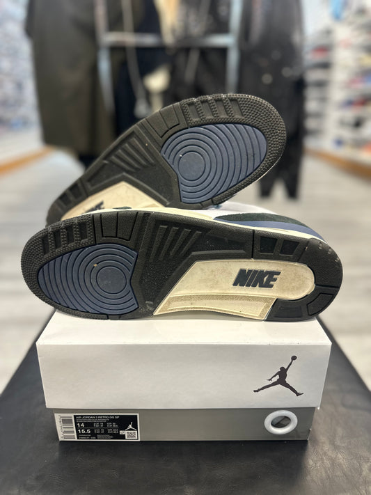 *USED* Jordan 3 Retro OG SP A Ma Maniére Diffused Blue