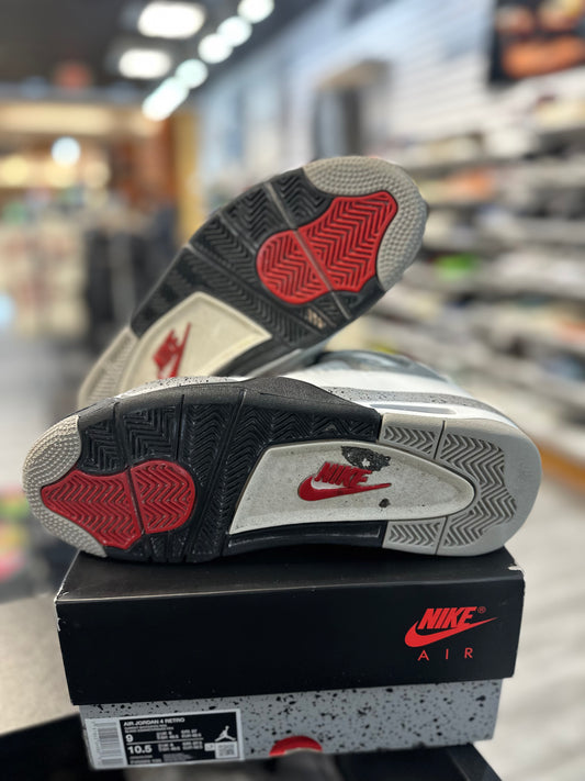 *USED* Jordan 4 Retro White Cement (2025)