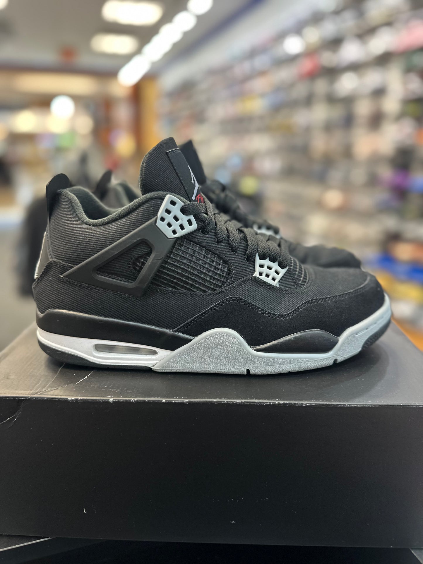 *USED* Jordan 4 Retro SE Black Canvas