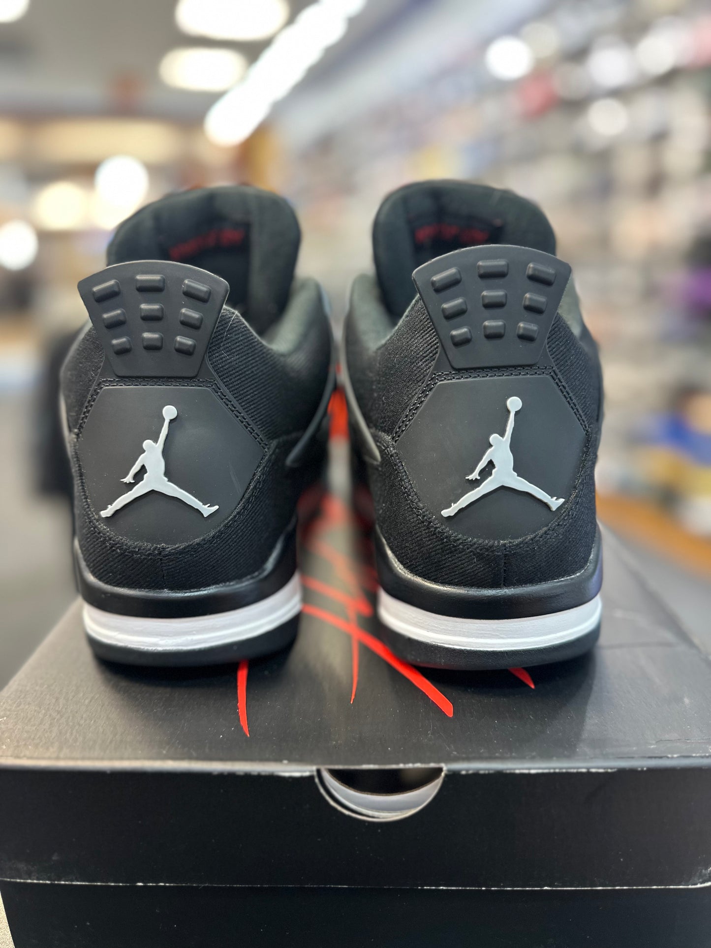 *USED* Jordan 4 Retro SE Black Canvas