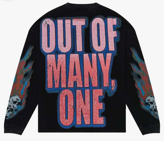 Godspeed Vision Flowers L/S Tee Washed Black