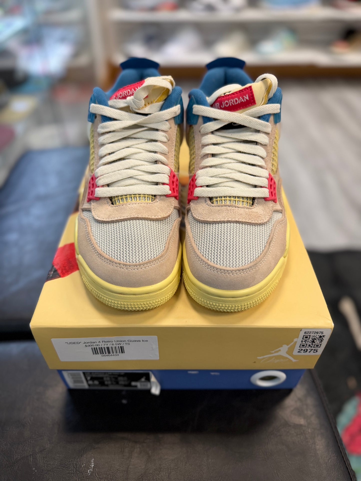 *USED* Jordan 4 Retro Union Guava Ice