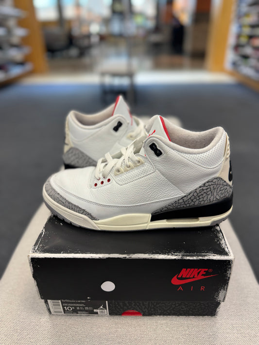 *USED* Jordan 3 Retro White Cement Reimagined