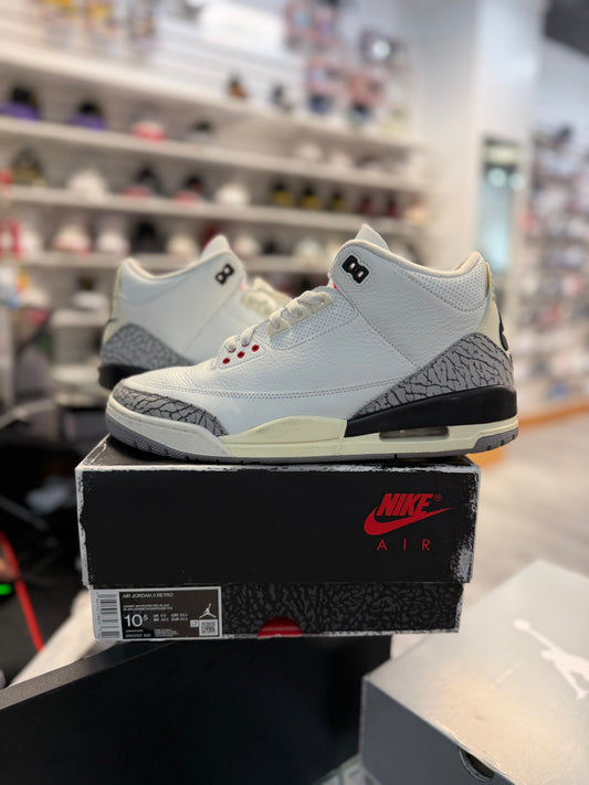 *USED* Jordan 3 White Cement Reimagined