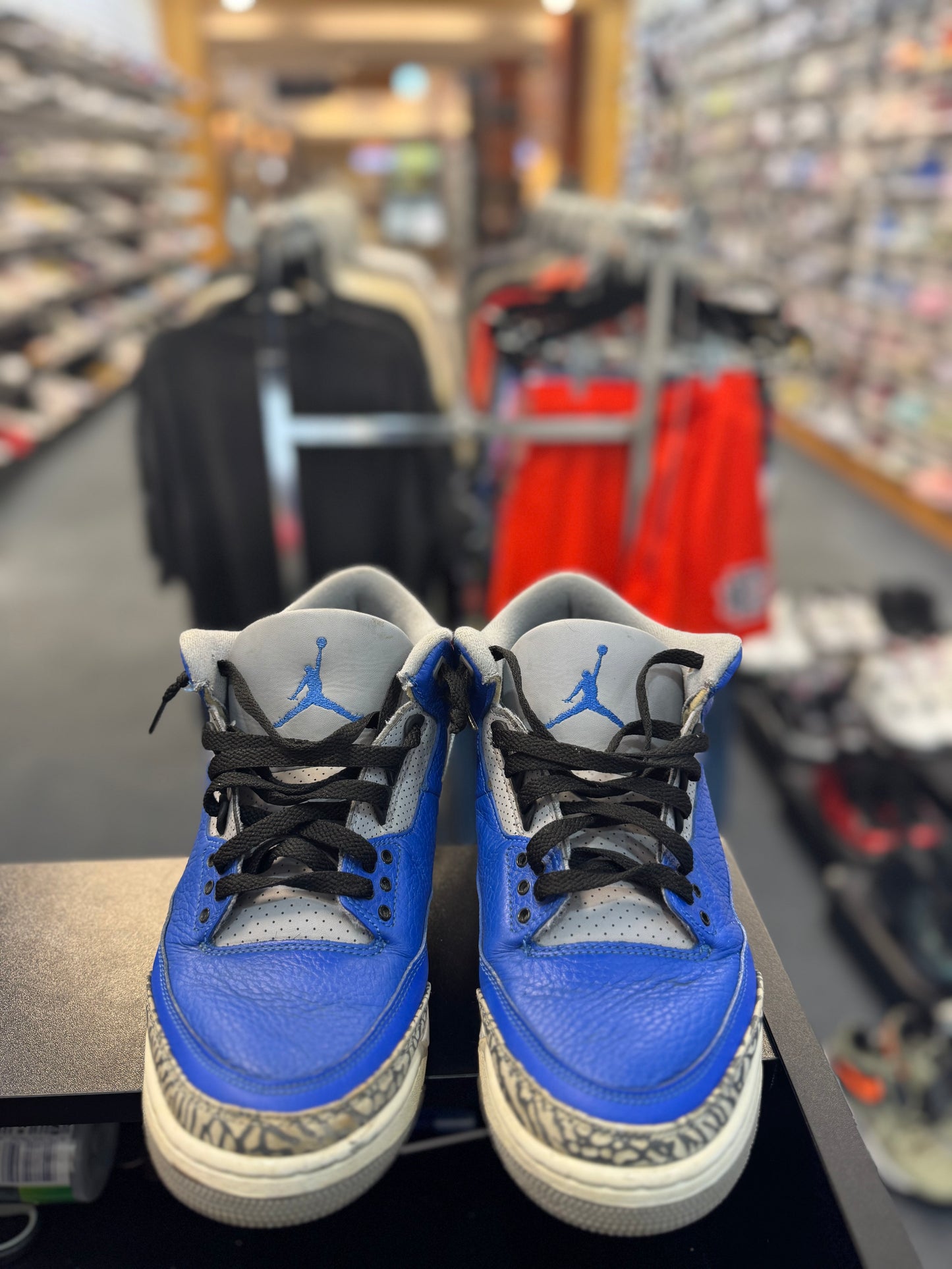 *USED* Jordan 3 Retro Varsity Royal Cement