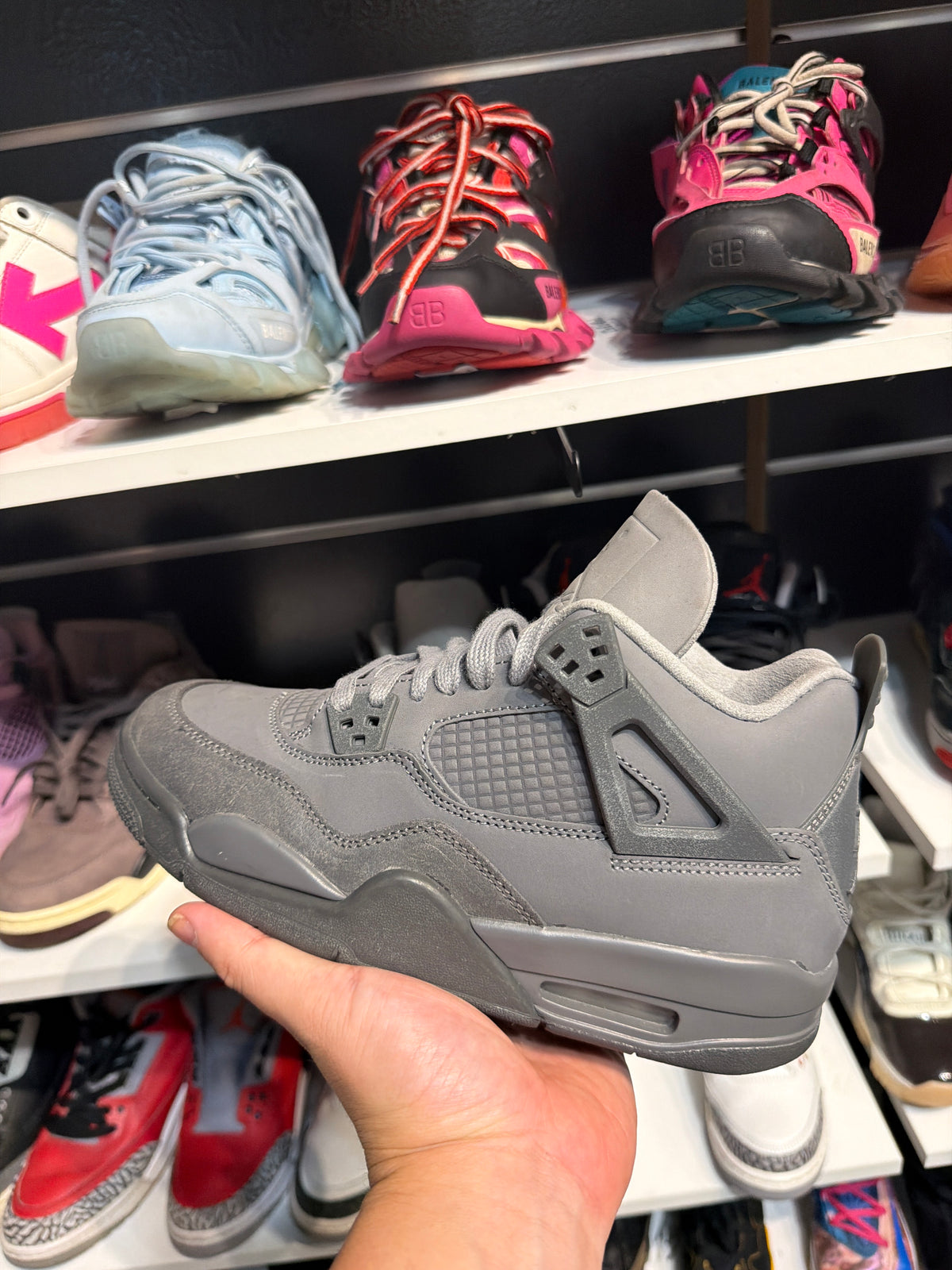 *USED* Jordan 4 Retro SE Paris Olympics Wet Cement (GS)