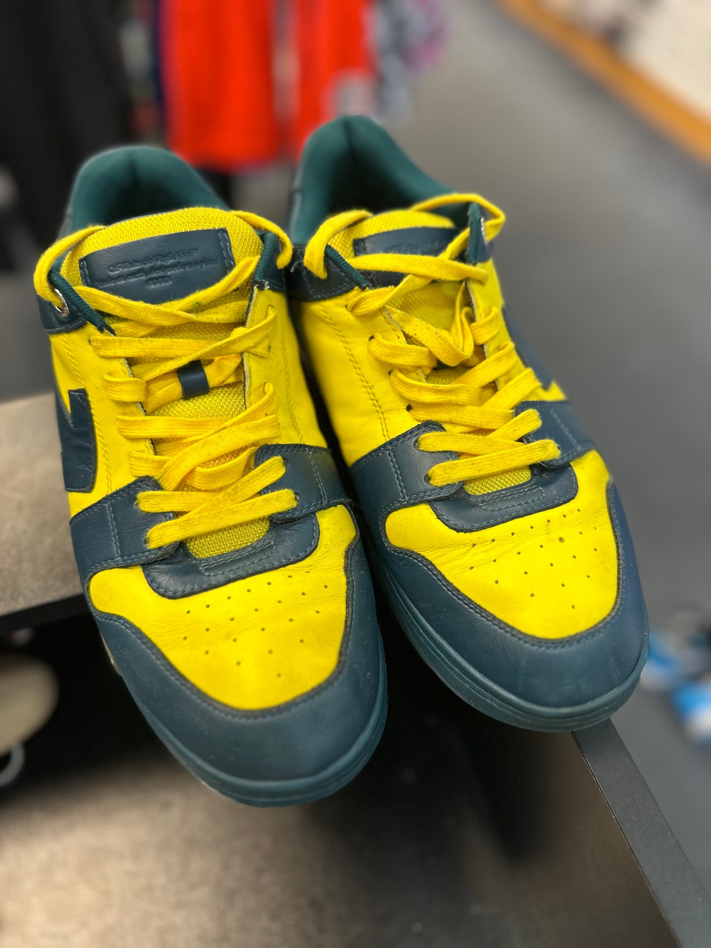 *USED* Off White Sneakers Yellow/Green