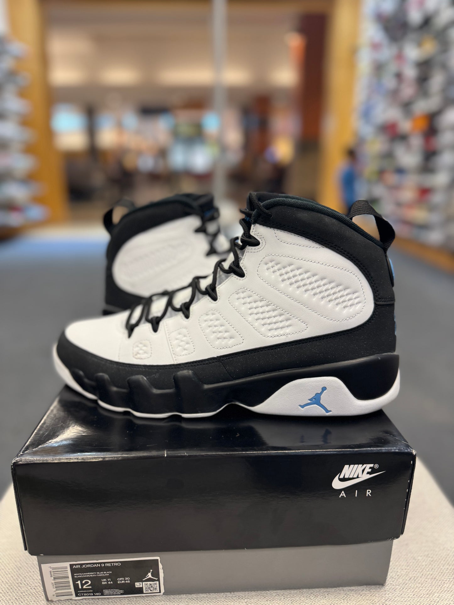 *USED* Jordan 9 Retro University Blue