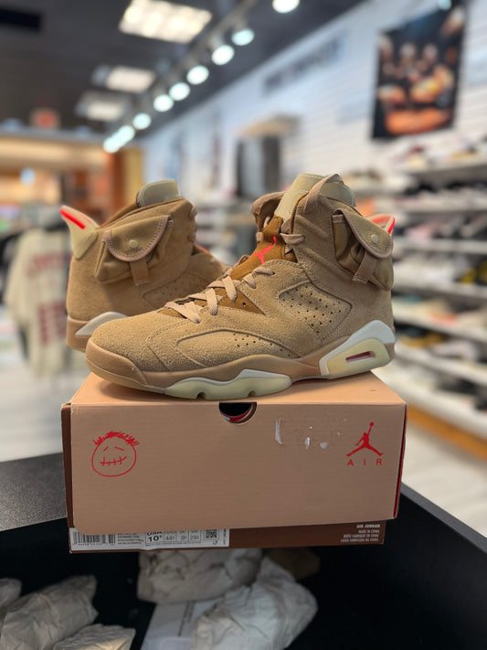 *USED* Jordan 6 Retro Travis Scott British Khaki