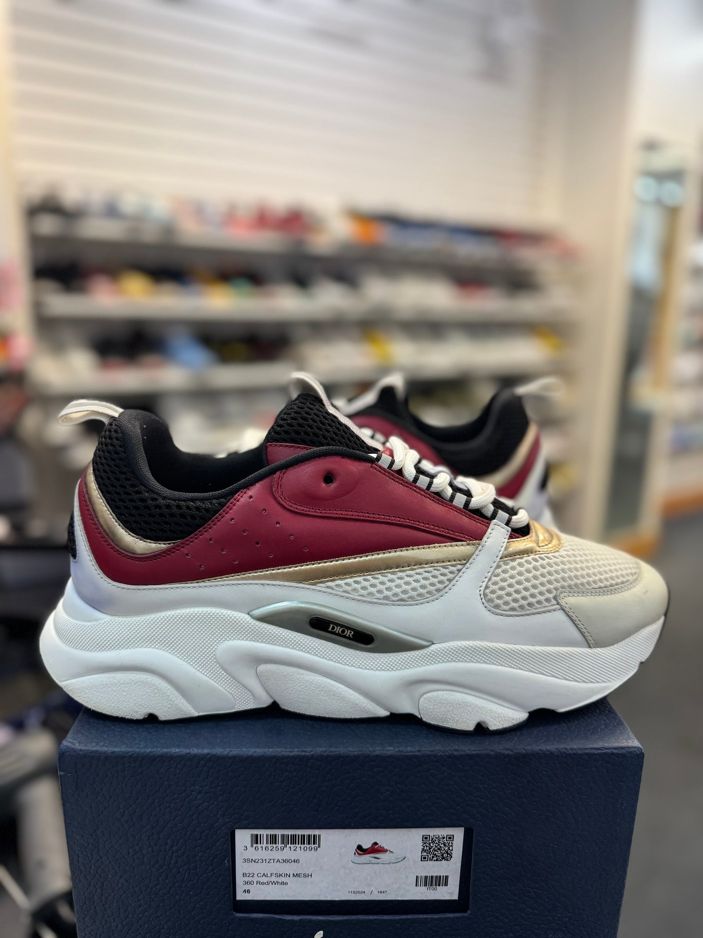*USED* Dior B22 Red/White