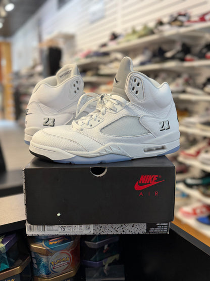 *USED* Jordan 5 Retro White Metallic
