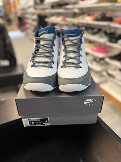 *USED* Jordan Retro 9 Flint Grey French Blue
