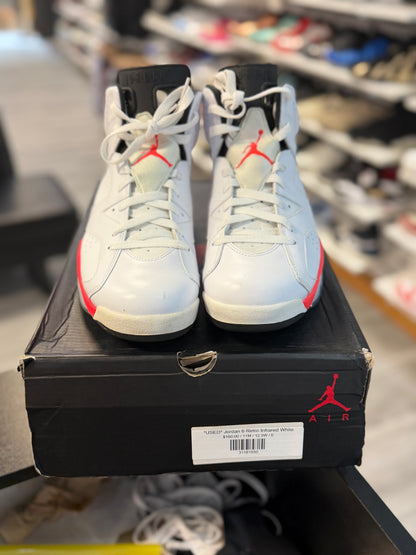 *USED* Jordan 6 Retro Infrared White