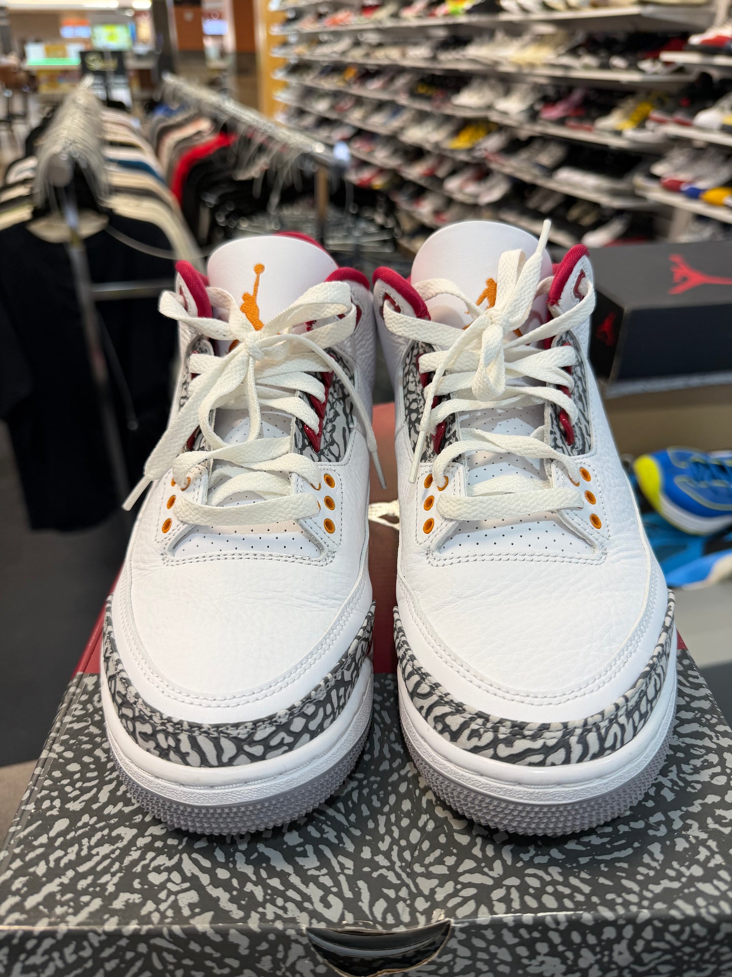 *USED* Jordan 3 Retro Cardinal Red