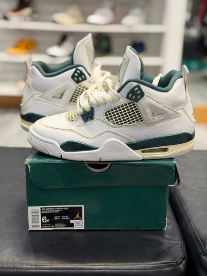 *USED* Jordan 4 Retro Oxidized Green (GS)