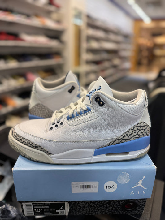 *USED* Jordan 3 Retro UNC (2020)