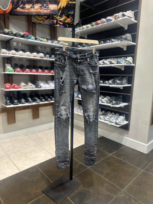 *USED* Amiri MX-1 Blue Patch Jeans