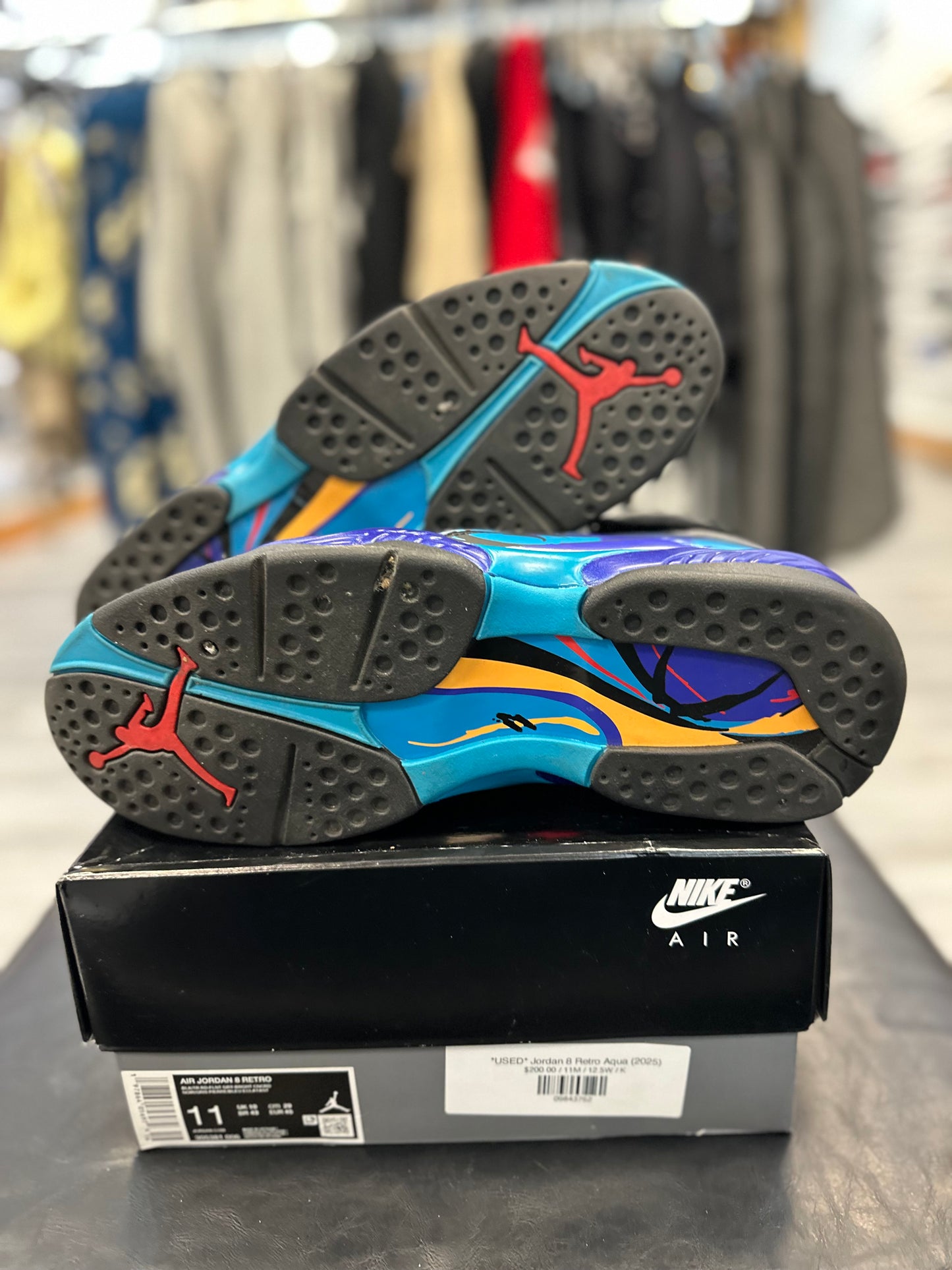*USED* Jordan 8 Retro Aqua (2025)