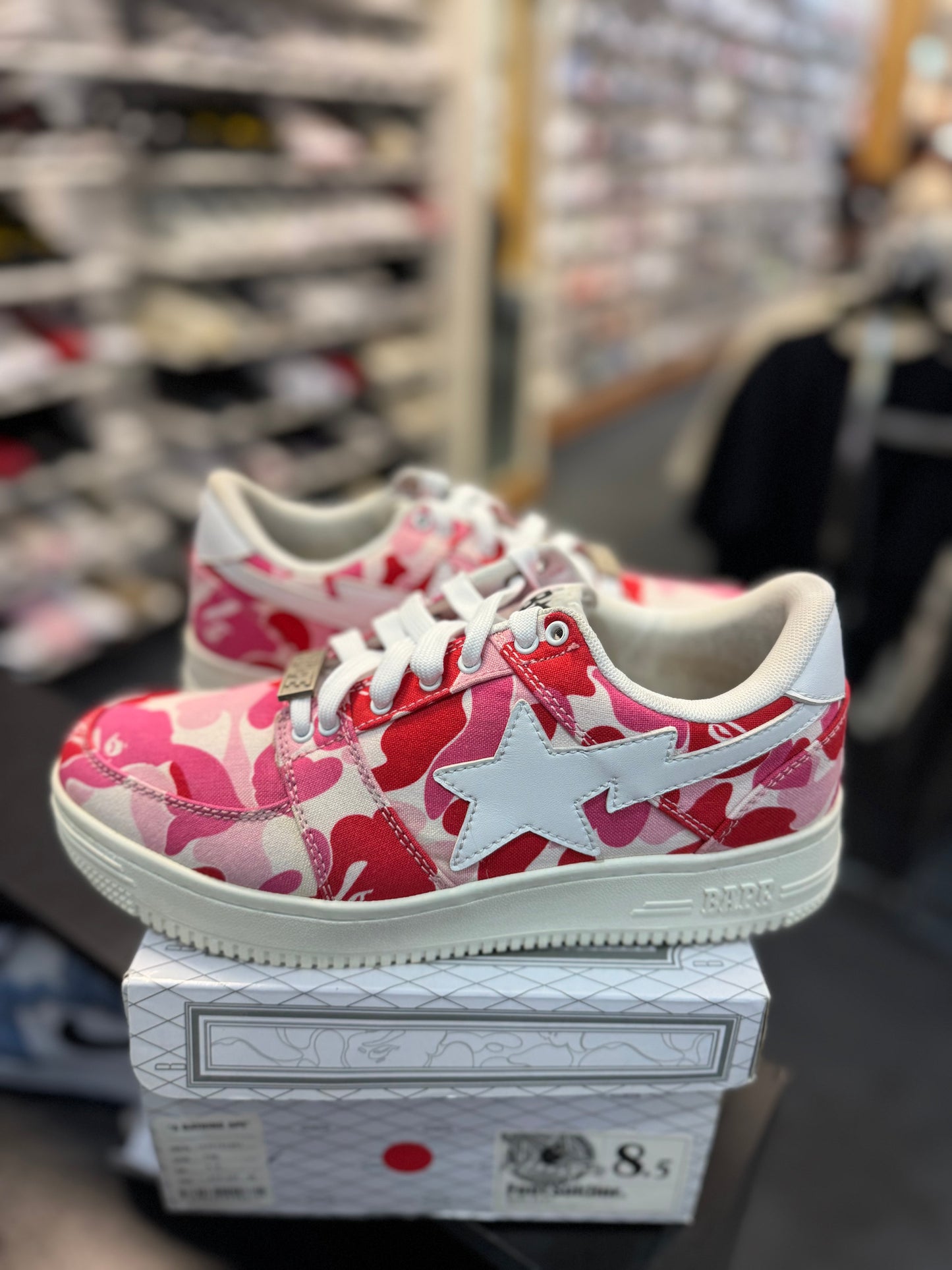 *USED* A Bathing Ape Bape Sta Low ABC CAMO 20th Anniversary Pink