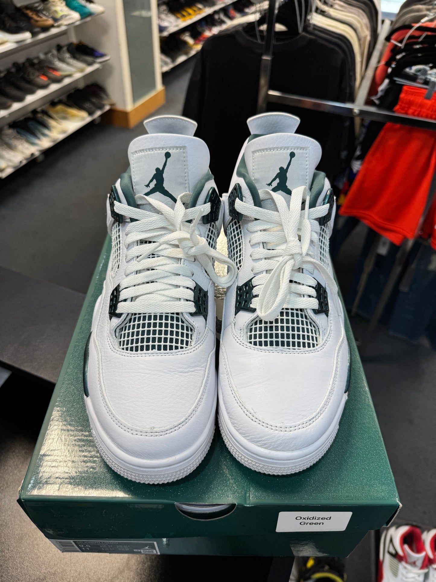 *USED* Jordan 4 Retro Oxidized Green