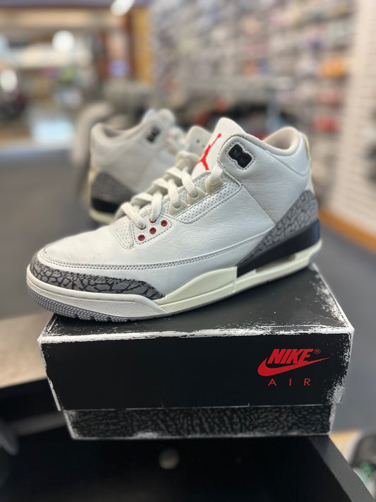 *USED* Jordan 3 Retro White Cement Reimagined