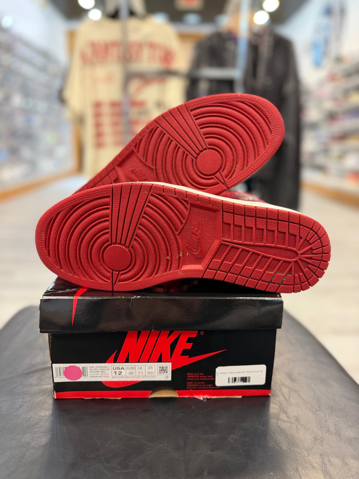 *USED* Jordan 1 Retro High OG Patent Bred