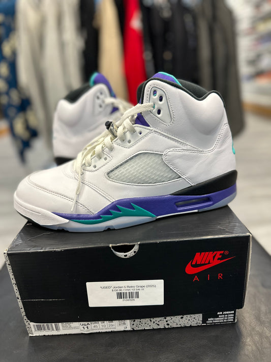 *USED* Jordan 5 Retro Grape (2025)