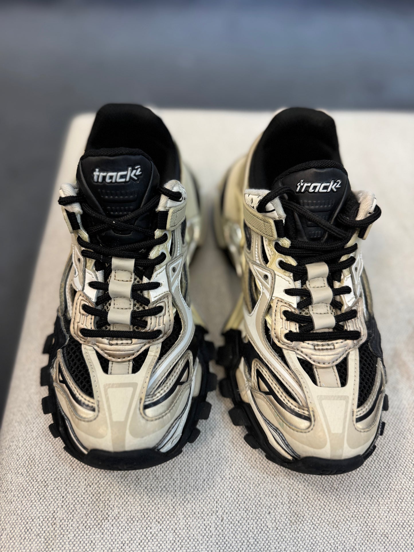 *USED* Balenci Track 2 Beige/Black