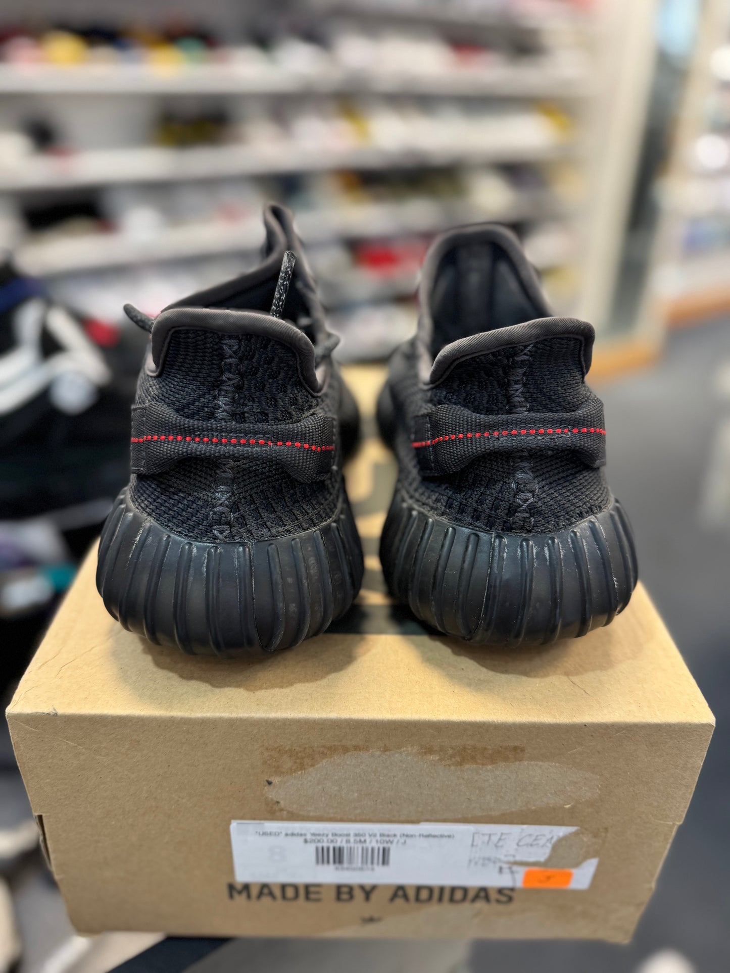 *USED* adidas Yeezy Boost 350 V2 Black (Non-Reflective)