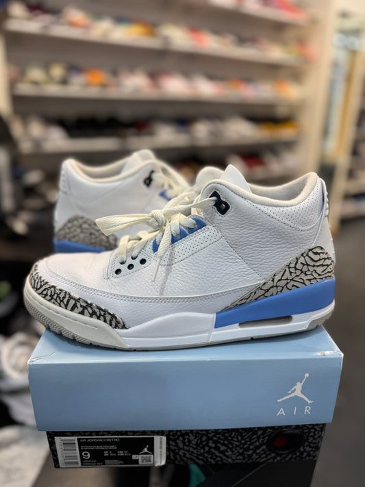 *USED* Jordan 3 Retro UNC (2020)