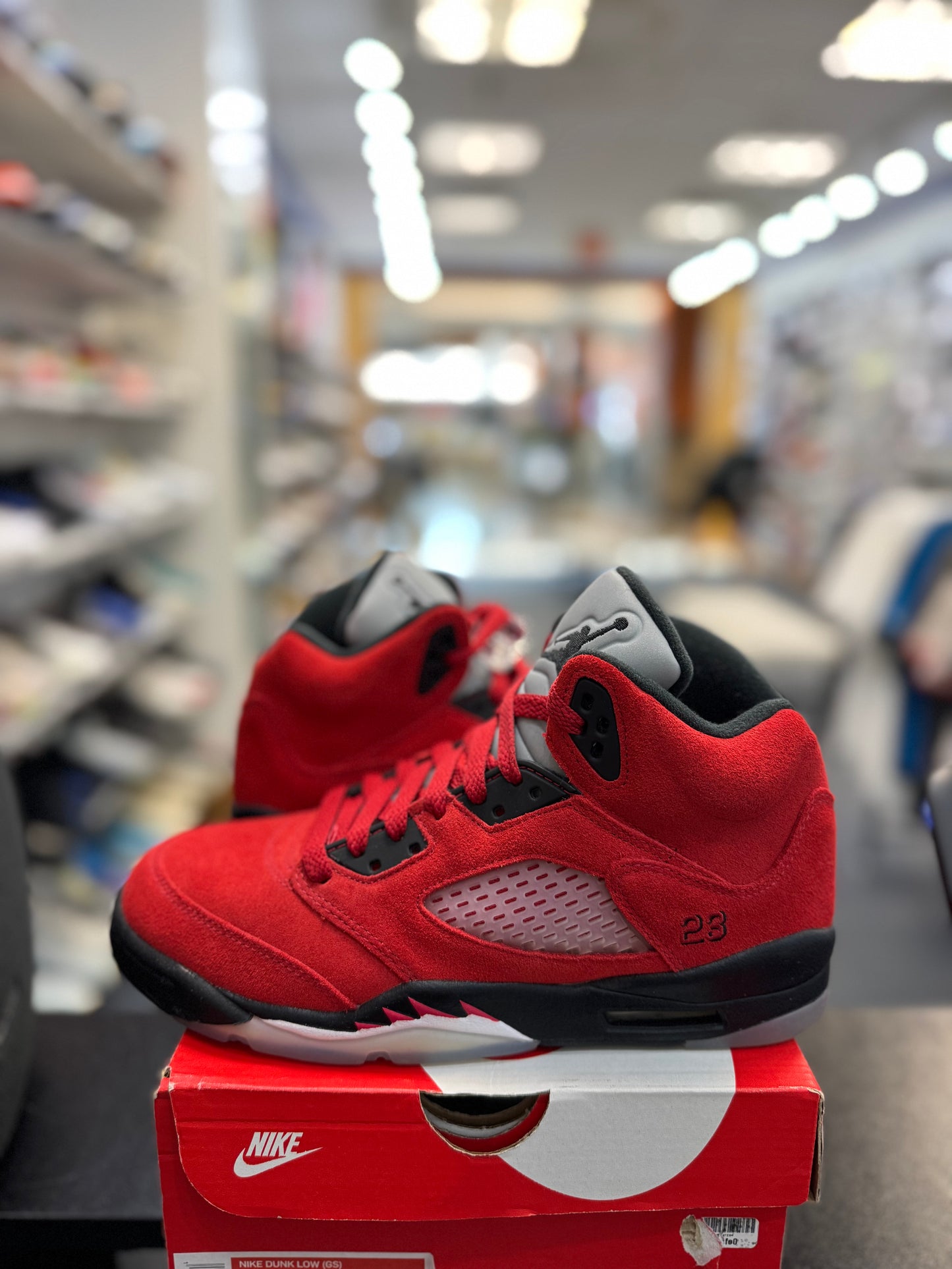 *USED* Jordan 5 Retro Raging Bull Red (2021) GS