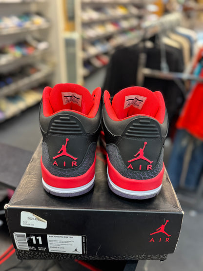 *USED* Jordan 3 Retro Crimson
