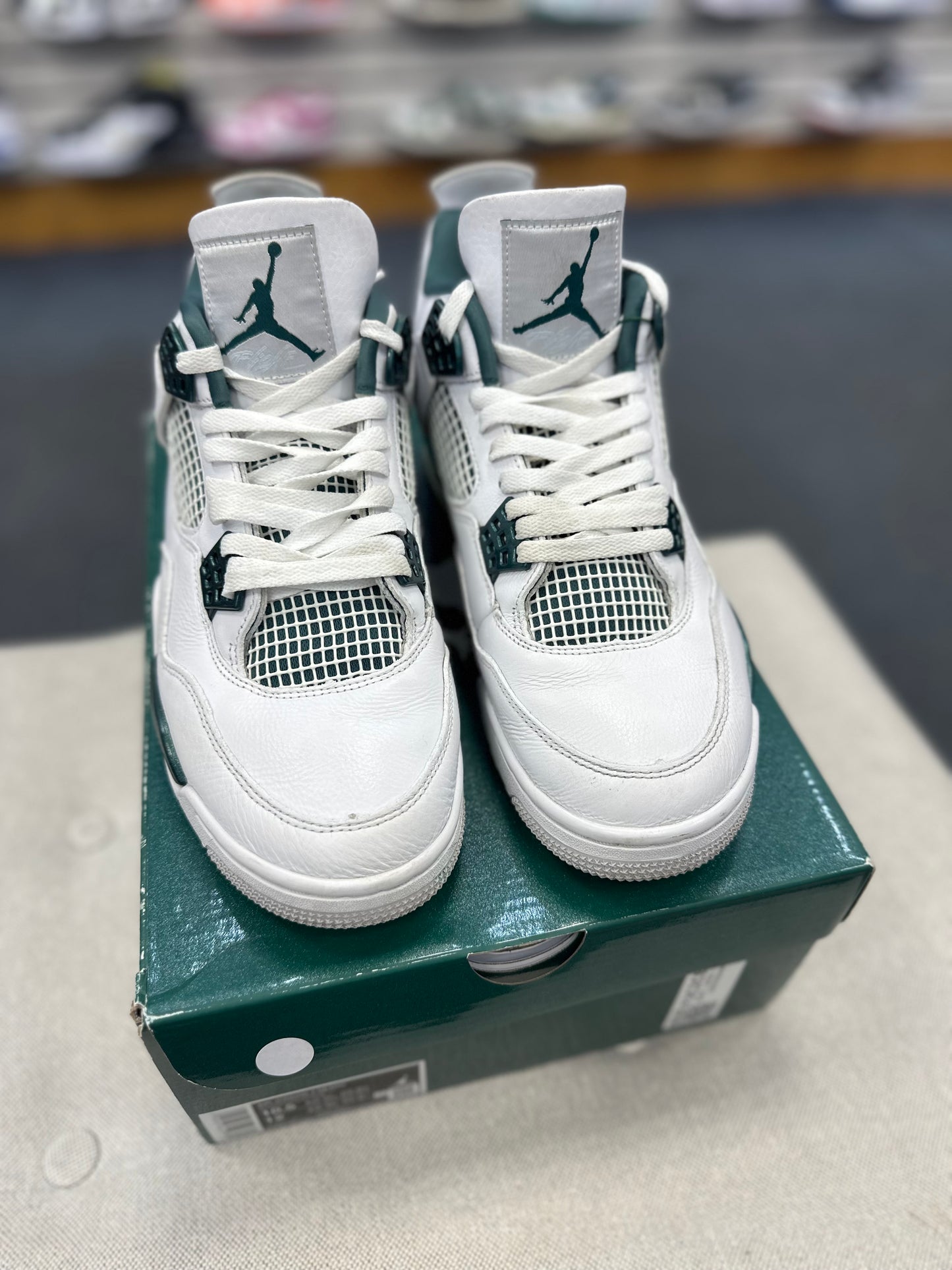 *USED* Jordan Retro 4 Oxidized Green