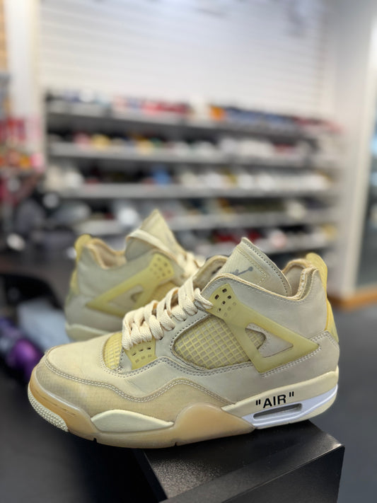 *USED* Jordan 4 Retro Off-White Sail
