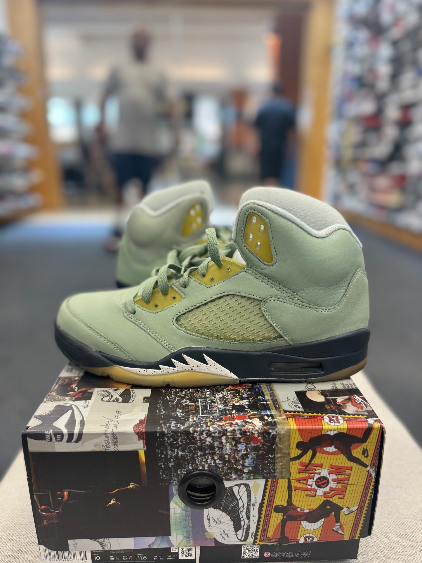 *USED* Jordan 5 Retro Jade Horizon