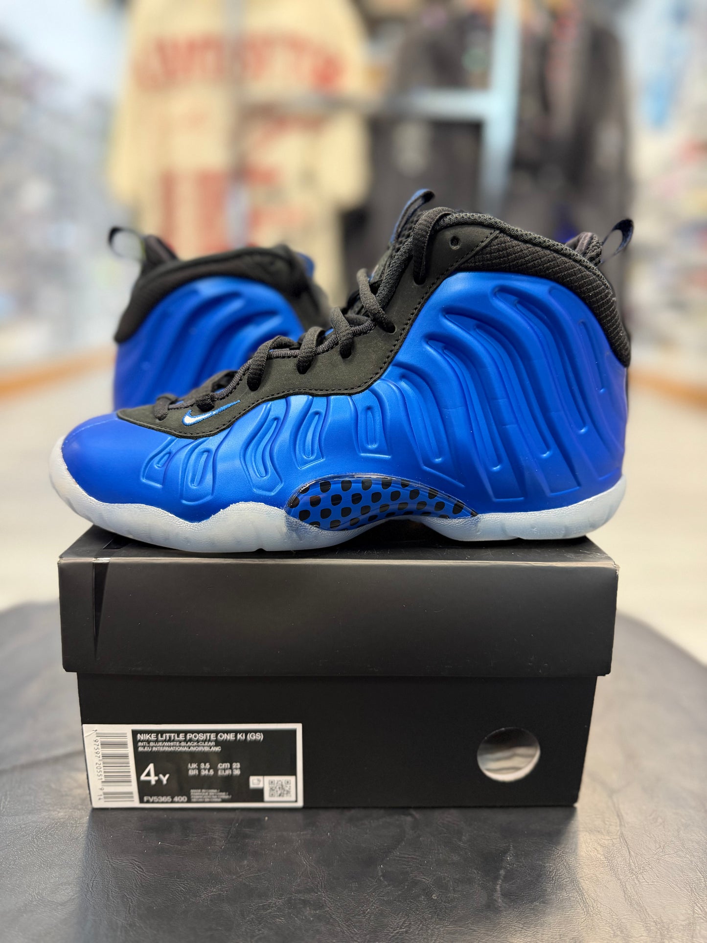 *USED* Nike Little Posite One Int Blue