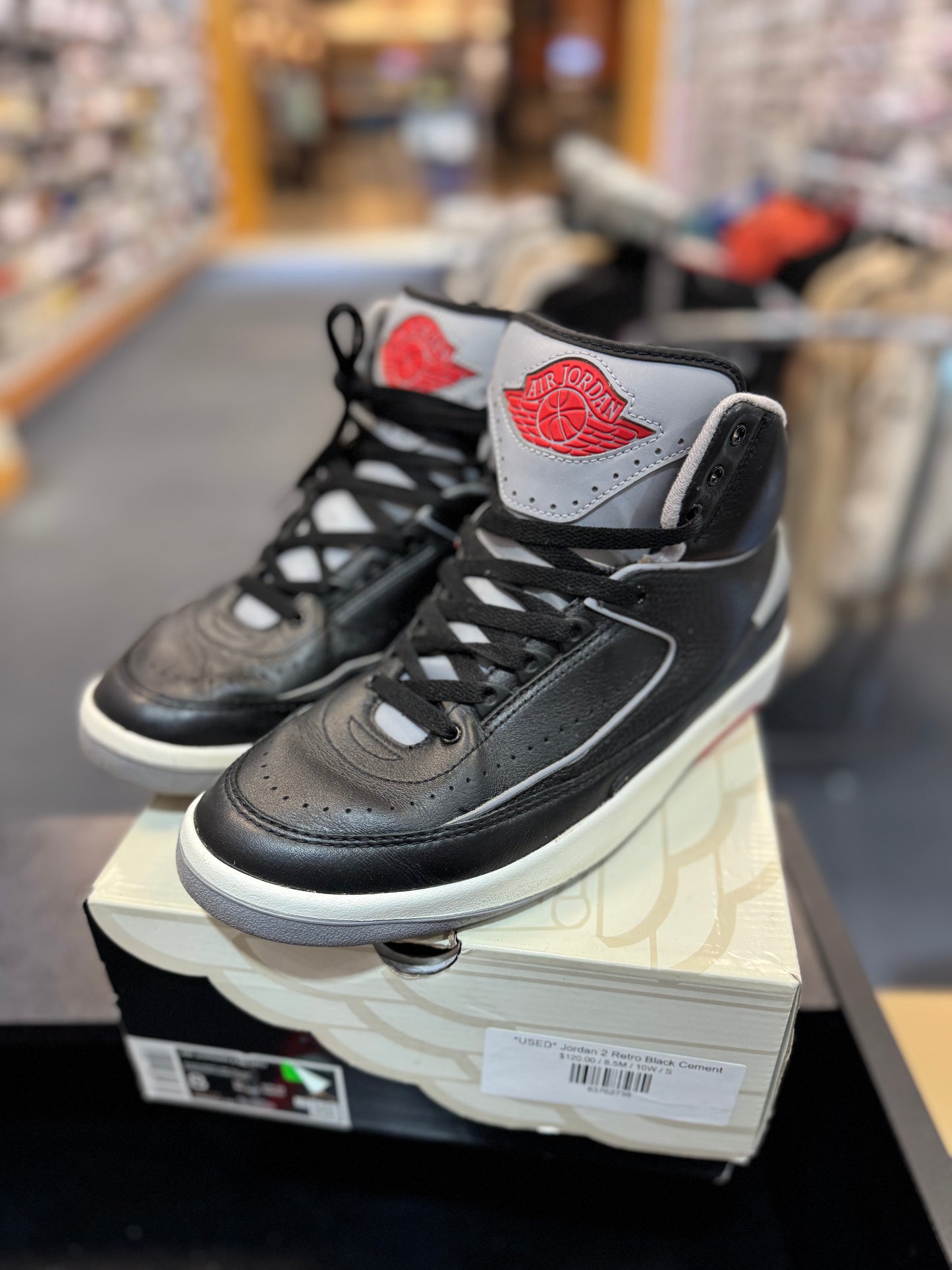*USED* Jordan 2 Retro Black Cement