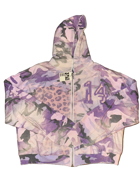 VALE FOREVER PURPLE WAYNE ZIP-UP HOODIE