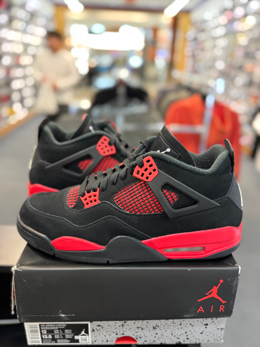 *USED* Jordan 4 Retro Red Thunder