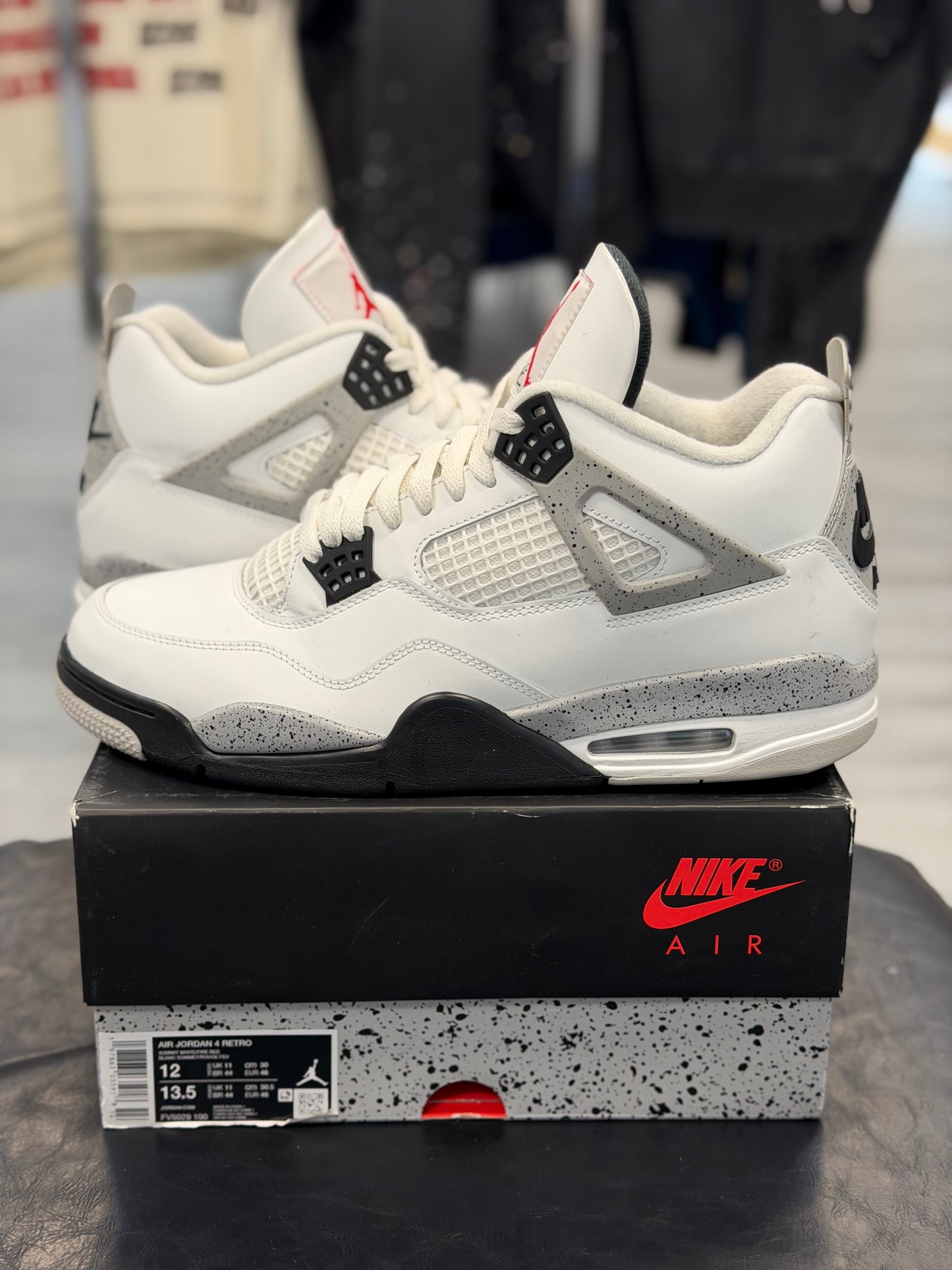 *USED* Jordan 4 Retro White Cement (2025)