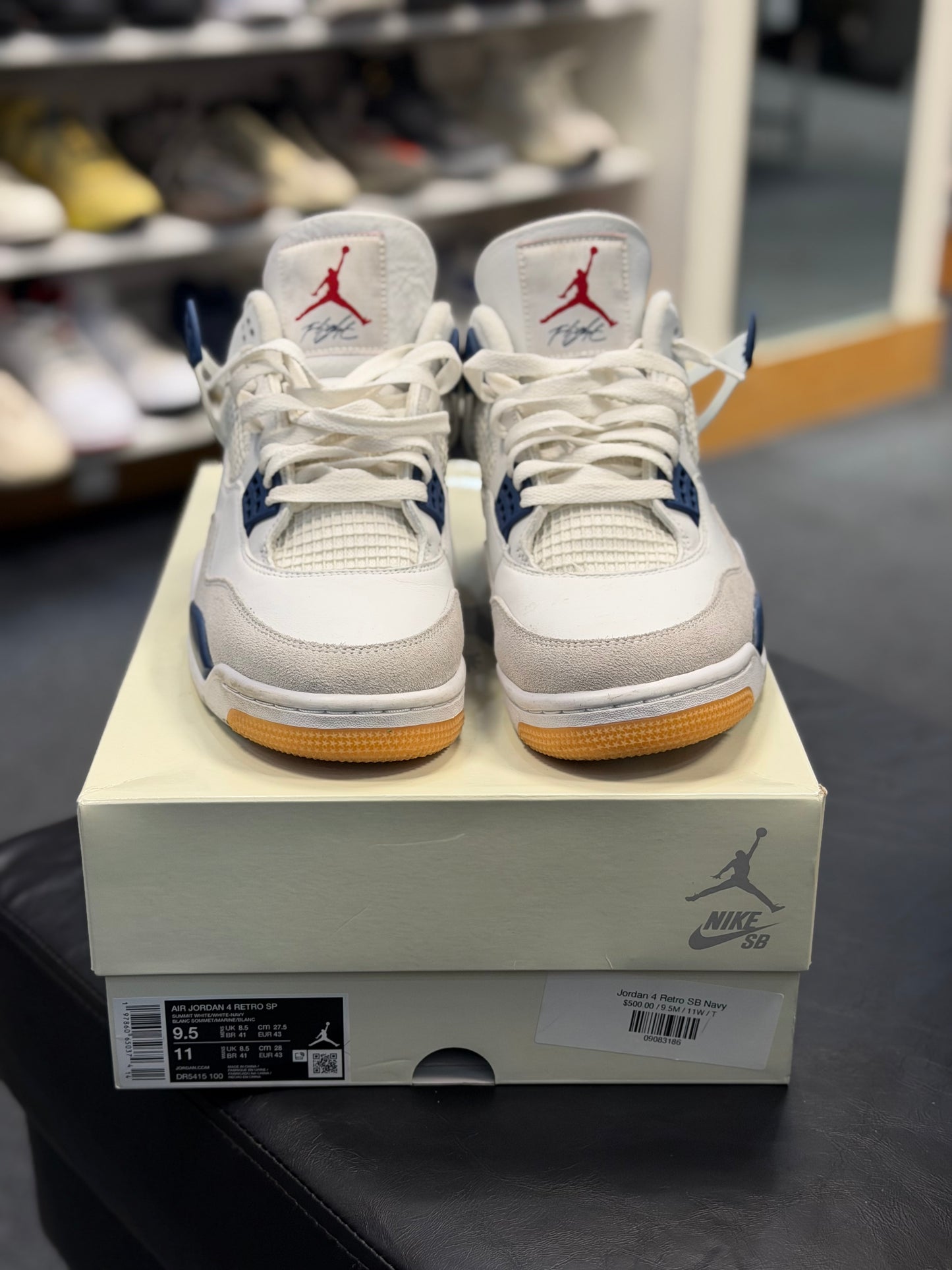 *USED* Jordan 4 Retro SB Navy