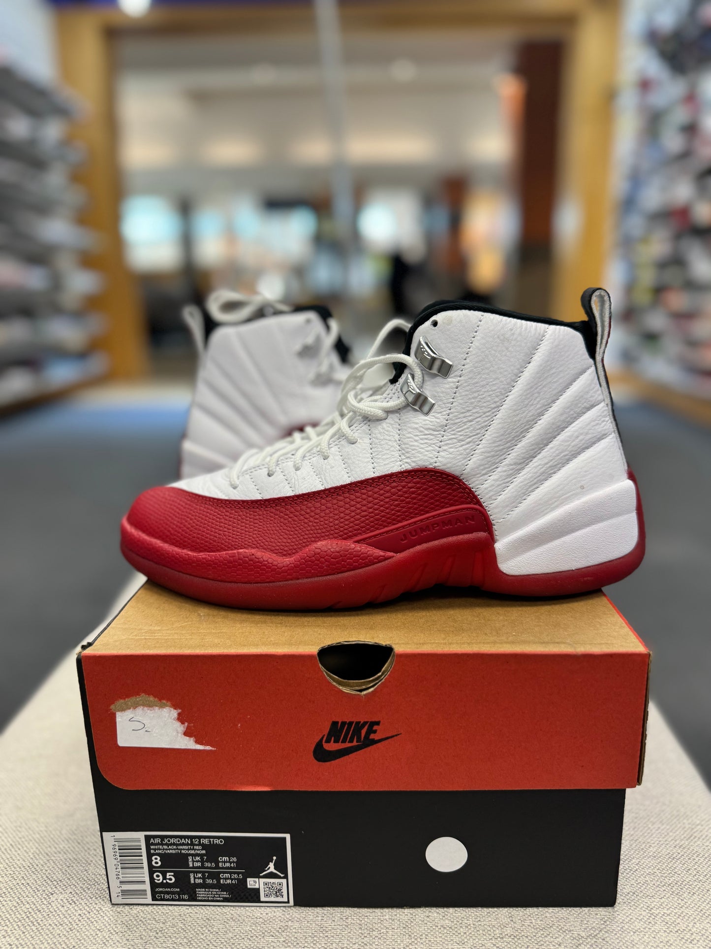 *USED* Jordan 12 Retro Cherry (2023)