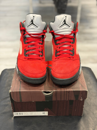 *USED* Jordan 5 Retro Raging Bull Red (2021)