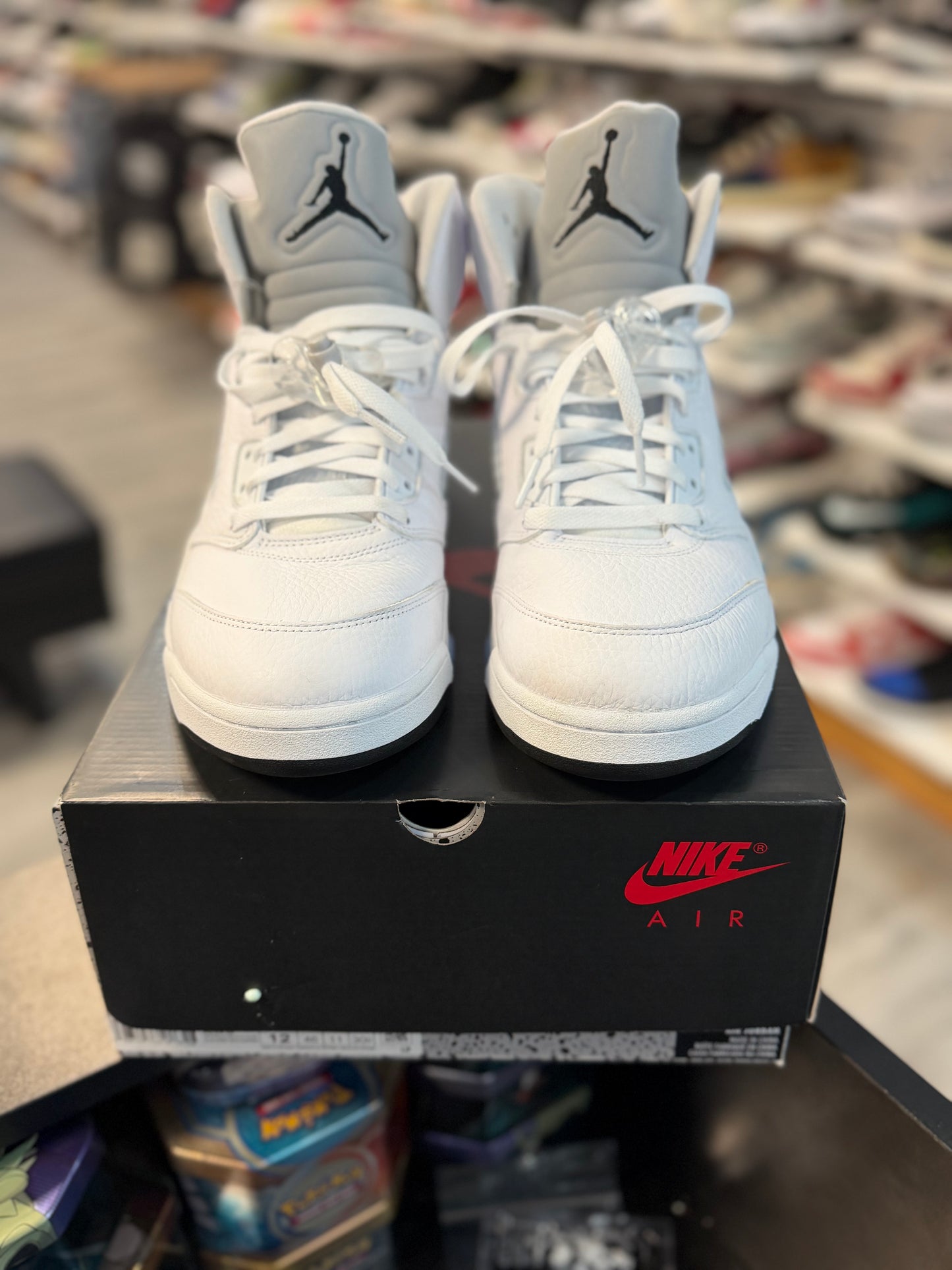 *USED* Jordan 5 Retro White Metallic